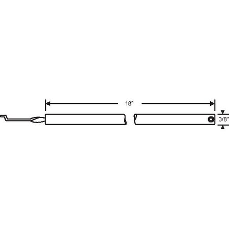 Strybuc 18in Plastic Tube Balance Grey 78A-18